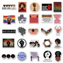 100 pcs BLM Stickers, Human Rights, Hydro flask laptop no residue, 099