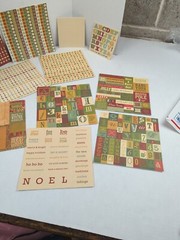 Lot Scrapbooking Supply Christmas Letters Numbers Cardstock Borders Tags Sticker