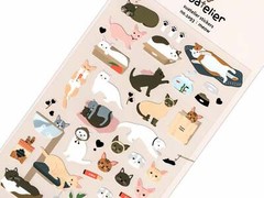 MEOW – Adorable scrapbooking sticker ( Cats )