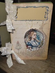Alice In Wonderland Junk Journal Scrapbook USA Seller