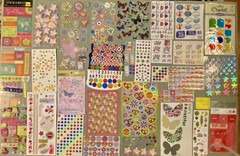 Lot of Girl Stickers! Hearts, Flowers… Paper Studio, Studio 112, Etc