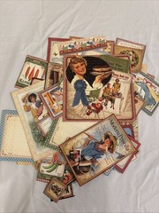 60+ Pc Graphic 45 Vintage Kitchen Ephemera Lot Junk Journal Scrapbooking