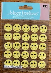 RARE Jolees Emoji Yellow Smiley Smiling Happy Faces Repeats Scrapbook Stickers