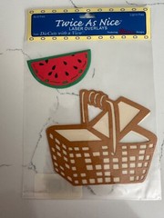 Ellison DieCuts With a View Laser Picnic Basket Watermelon Scrapbooking Craft