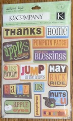 K&Company Autumn Day Picking Apples Together Pumpkin Patch Fall Blessing Home 3D