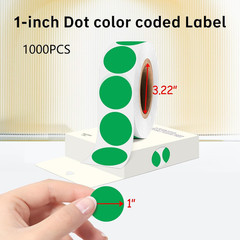 1000 Pack, Green Dot Stickers 1 Inch round Circle Labels Garage Sale Stickers