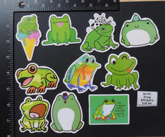 Frogs – Cute – Stickers – 10 PCs – Choose between 5 styles! See Description