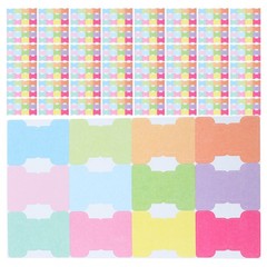 480Pcs Monthly Tabs for Planner Writable Index Stickers Assorted Color Paper