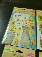 Lot Of 4 Packages Of Flower Crafters Square Pop Up Stickers Scrapbooking NEW #4