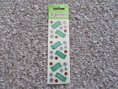Sealed Vintage Sandylion Prismatic Money Dollars Cents Stickers New 1 Sheet