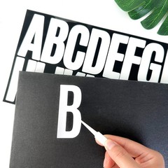 480 Pcs Waterproof 3″ Vinyl Alphabet & Number Stickers – Self-Adhesive, White