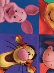 4 pkg HallmarkDISNEY, WINNIE THE POOH, TIGGER, PIGLET, EEYORE STICKERS, VINTAGE
