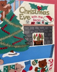 Vintage Sandylion Christmas Eve With The Bears Maxi Activity Sticker Sheet READ!