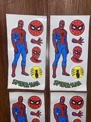 Rare Vintage Spider Man Marvel Comics Super Hero Puffy Stickers Lot Prism DC New