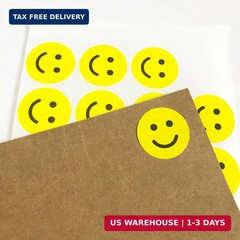 1000+PCS Yellow Smiley Face Stickers 1 Inch – Bulk Happy Face Stickers for Cla