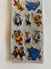 PUFFY STICKERS 1979 Sealed MIGHTY MOUSE Heckle Jeckle TERRYTOONS Gordy Int’l