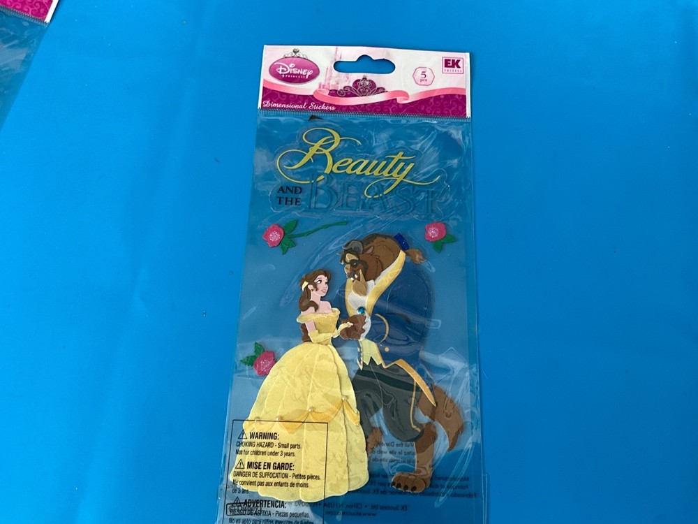 Disney BEAUTY and the BEAST Belle EK Success Jolees Dimensional Stickers