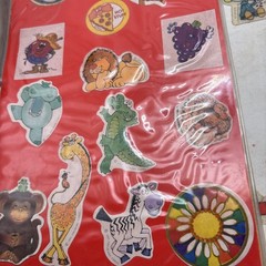 Vtg 1980s Small World Sticker Book Sanrio Scratch Sniff Hello Kitty 10 Pgs Album