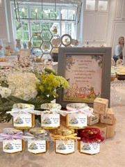 80PCS Winnie Honey Jar Stickers for Baby Shower Decorations Thanks for Bee-in…