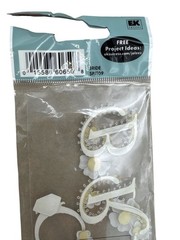 Vintage Bride Scrapbook Embellishment Wedding Craft Stickers 3D NOS Stickers