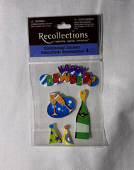 Recollections Dimensional Stickers Happy New Year