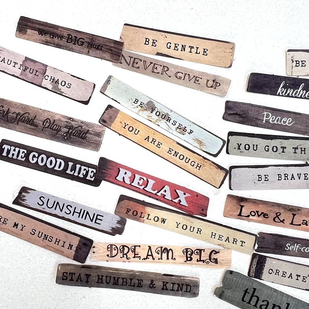 Summer Camp Phrase Stickers Junk Journals Collage Scrapbooking