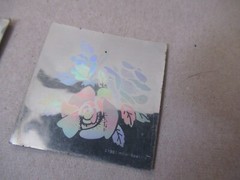 Vintage 1983 Holo Spectra Hologram sticker LOT OF 6 BUTTERFLY FLOWER CLOWN FISH