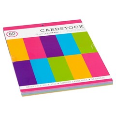 Colorbok Bright Smooth Cardstock Sheets, 50 Count