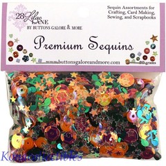 28 Lilac Lane Premium Sequins 20g POP Shaker cards! Halloween, Masquerade