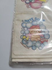 Vintage 80s Cabbage Patch Scratch N Sniff Stickers Kids Soap Scrapbook Doll FLAW