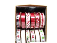 Recollections Lot 18 Spools Ribbon 3/8″ x 1 yard each 18 yards total Christmas