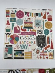 Scrapbooking Destash Lot My Minds Eye Echo Park Teresa Collins Stickers Rubons