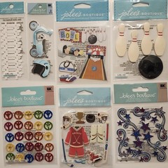 Huge Lot of 22 JOLEE’S BOUTIQUE K&CO Dimensional Scrapbooking Stickers