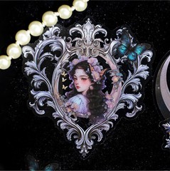 Dark Academy Stickers PET 30PCS Gothic Fairy Scrapbook Paper Crafts Vintage DIY