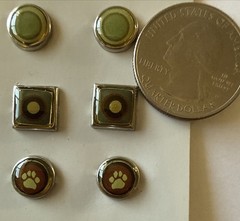DOG Epoxy Brad(15pc)Cloud 9 •Split-pin•Bones•Furry Friend •Paws•Woof•Card Making