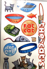 American Traditional Designs Cat’s Meow Clear Stickers 2003 Vintage Scrapbook