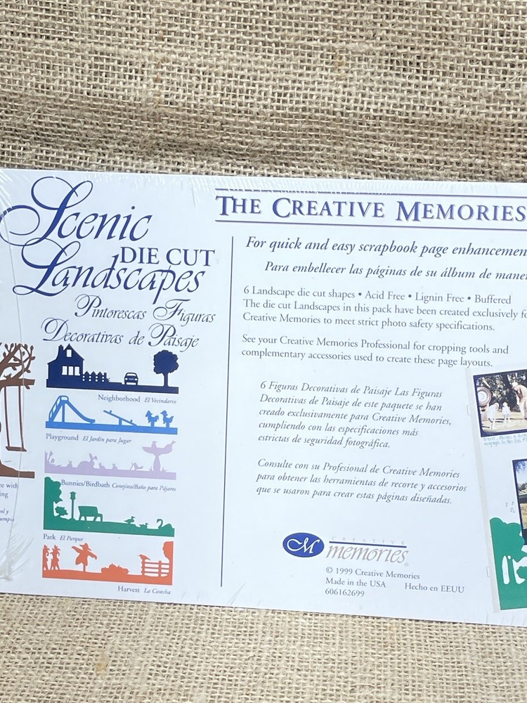 Creative Memories Scenic Landscapes Die Cut Shapes – New!