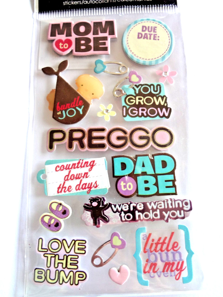 JOLEES Pregnancy Mom Dad To Be New Baby Scrapbooking Stickers By SandyLion