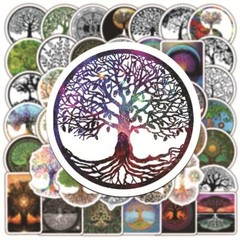 Tree of Life Stickers Vinyl Decal Autumn Fall Festival Halloween Pack Lot 50pcs
