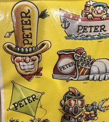 Vtg 1983 PETER Celebrity Stickers Sealed Mark I Name Stickers