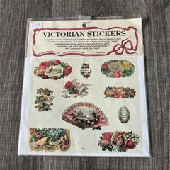 Gallery Graphics Victorian Stickers 2 Sets of 4 Roses Flowers Birds 8 Sheets