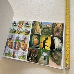 Paper Magic Group 528 Cute Animal Stickers Acid Free Various Sizes Designs 2002
