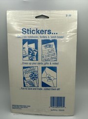 Vintage 80s American Greetings Forget Me Not Cut Animal Stickers – New Old Stock