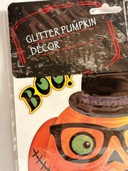 2020 Halloween Stickers glitter Pumpkin Jack O Lantern decor carving accents