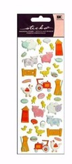 Sticko Baby Farm Animals Puffy Stickers Papercraft Planner Scrapbook DIY Craft