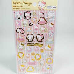 Hello Kitty Sanrio Foil Stickers Lot 3 Sheets Japan Kawaii Scrapbook New