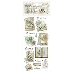 Stamperia Rub-Ons- Herbarium Silvae Botanical Books, DFLRB210