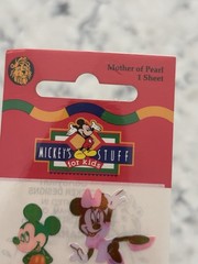 Vintage Sandylion Disney Mickey Minnie Mouse Mother Of Pearl Stickers Sealed New