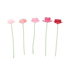 100 Pcs Mini Mulberry Paper Flowers 13-15mm for Scrapbooking, DIY Crafts, Bouque