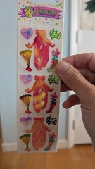 Vintage Sandylion Stickers Mother Of Pearl Ballet Slippers Ballerina New In Pack